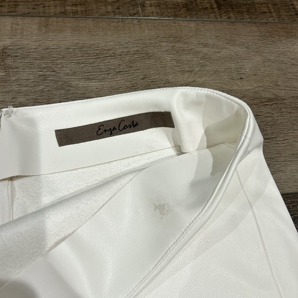 Brand new Enza Costa faux leather mini skirt in off white - Picture 4 of 5